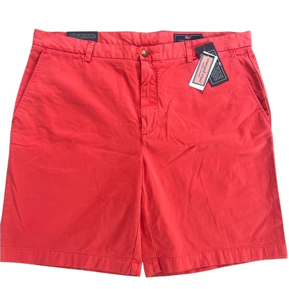 Vineyard Vines New with Tags Men’s 9” Stretch Breaker Shorts Papaya Punch - Picture 1 of 6